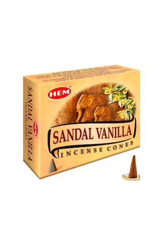 Hem Tütsü Sandal Vanilla 10 Konik