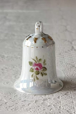 Nurantik Antika Porselen Çan Çiçekli 5x8 Cm
