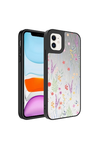 Apple Uyumlu iPhone 12 Kılıf Aynalı Desenli Kamera Korumalı Parlak Zore Mirror Kapak