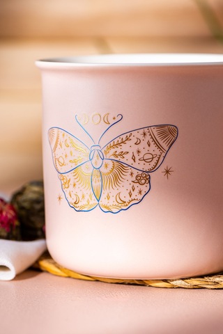 Emsan Butterfly Kupa 380 Ml Pembe