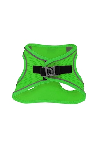 Üç Kilitli Sportif Kedi Köpek Göğüs Tasması 20-24 Cm Xxx-small Yeşil