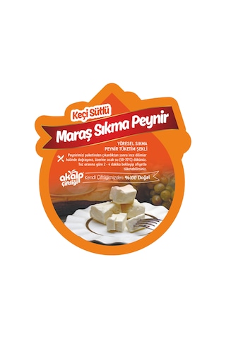 Akalp Çiftliği Keçi Sütlü Maraş Sıkma Peyniri 500 G