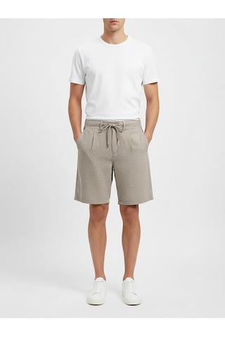 Only & Sons Onsleo Tap Lın Mıx 0006 Shorts Erkek Kahverengi Şort - 22036888