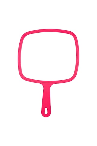 Asma Delikli Kırmızı Büyük El Aynası Makyaj Aynası Diğer