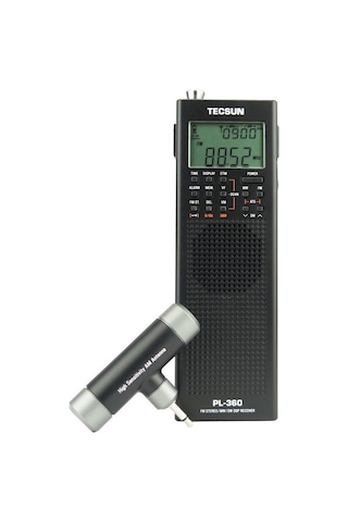 Tecsun PL-360 Fm/Am/Sw/Mw/Lw Portatif Radyo Siyah