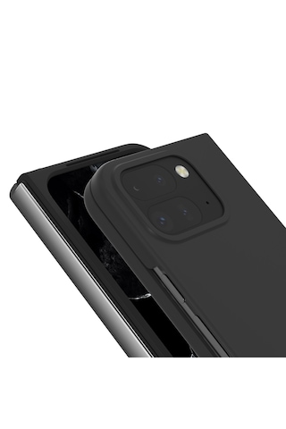 Google Pixel 9 Pro Fold İçin Mat Yüzey Sert Plastik Kılıf-al8848