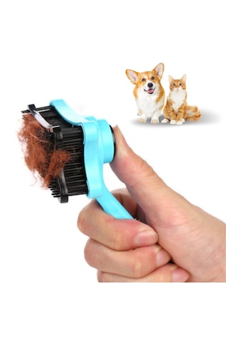 Evcil Hayvan Kedi Köpek Tüy Toplayıcı Otomatik Tuşlu Pet Tarak 50001