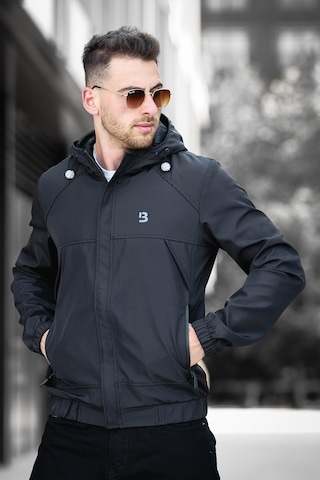 Oksit Bailey Suya Dayanaklı Slim Fit Erkek Kapüşonlu Mevsimlik Mont Yağmurluk 001