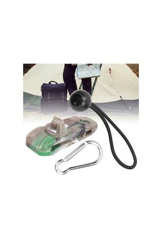 Xindoker Kamuflaj Pp Plastiği Çadır Klips Seti - Dişli Tasarım İle Sağlam Tutuş, Elastik Teli Ve Kanca İle Çadır/tentez Fikstür, 33g Hafif Ve Pratik Diğer