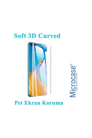 Microcase Huawei P40 Pro Full Koruma Curved 3D Pet Film