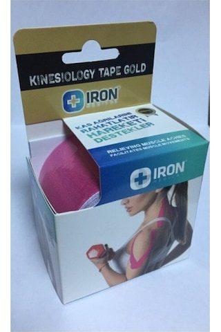 Iron Tape Kinesio Bandı 5 Metre X 5 Cm Pembe
