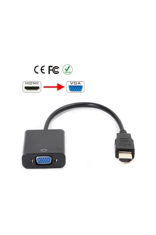 HDMI To Vga HDMI To Vga Adaptör Çevirici Dönüştürücü