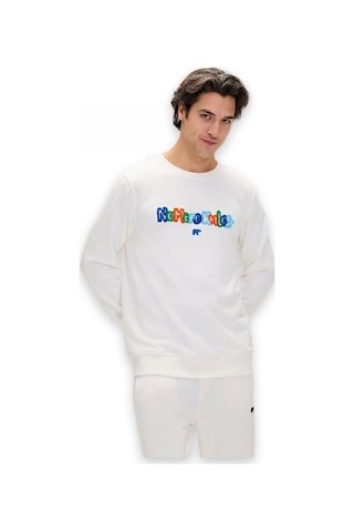 Bad Bear 24.02.12.018 Furry Crewneck Beyaz Unisex Sweatshirt Beyaz