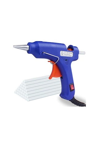 Silikon Tabancası 20w Elektrikli Yapıştırıcı Tabancası 16 Adet Ince Silikon Çubuk İle