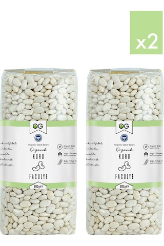 2 Li Organik Kuru Fasulye 800 Gr