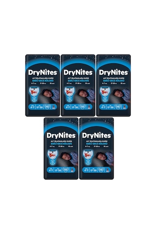 Drynites Emici Gece Külot Bez Erkek 4-7yaş 17-30kg Small 50adet S