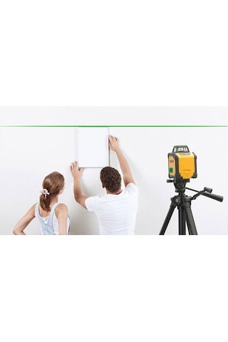 Prexiso PLC360G 360 Lazer Terazi Yeşil Çizgi Lazeri Hizalama