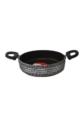 Dum Tv 18/1 Yumurta Tavası Çift Kulp 18 Cm Siyah - Gümüş