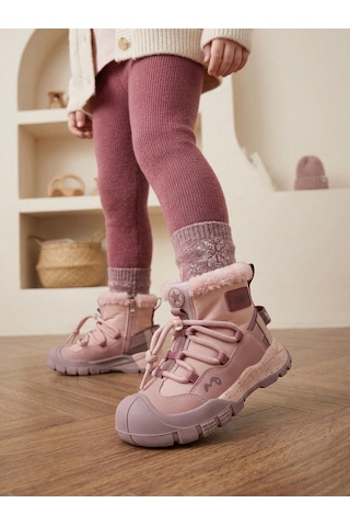 Marco Kids Cherokee Çocuk Tüylu Fermuarlı Outdoor Bot Pembe
