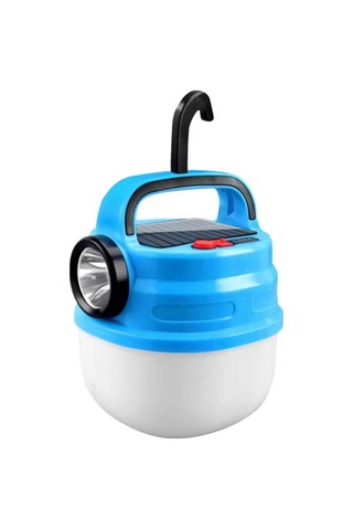 Youtek Güneş Enerjili Dışarıdaki Led Feneri 6 Işık Modu 1200mah Usb Şarjlı Sürdürülebilir Kamp, Bisiklet, Acil Durum Lambası Mavi Büyük Boy Mavi