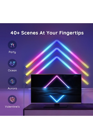 Govee Glide RGBIC Duvar Aydınlatma Bar 6+1