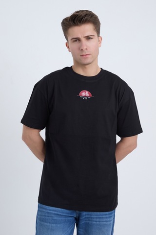 Velvoria Unisex Oversize Rıdıng Sınce Baskılı Siyah Renk T-shirt