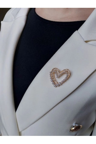 Fashion Jewelry Yaka Küpesi Kalp 268684584 Gri