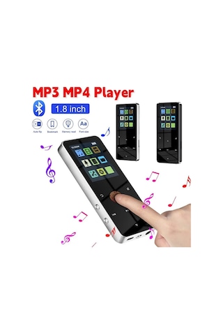 8gb Dahili Hafızalı Mp3-mp4 Çalar Hd Ses Bluetooth 5.0 Müzik Çalar Hafıza Kartı Girişli Fm Radyolu