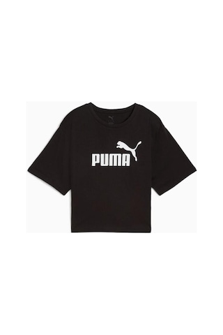Puma Kadın Ess Cropped No. 1 Logo Tee Tişört 68497201 Siyah