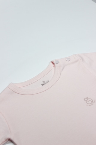 Bistyle Organik Natural Basic Style Yarım Kol Body Bs17103 Pembe