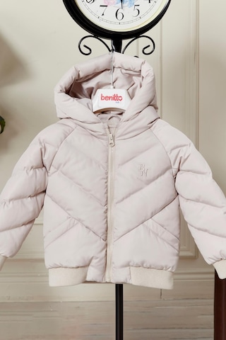 Benitto Kids Erkek Bebek Kapüşonlu Kışlık Mont 51332 Bej