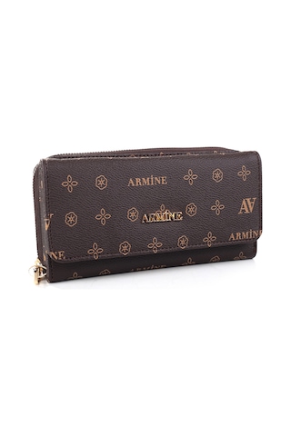 Armine C 13 Kadın Baskılı Cüzdan Siyah