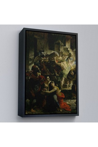 Çerçeveli Pompeii'nin Son Günü Karl Pavlovich Bryullov Kanvas Tablo-6362