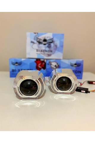 2.5 İnç J Model Bi-xenon Mercek Beyaz Angel + Rgb Şeytan Göz