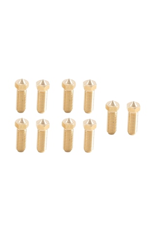 Sointeresting Anycubic Kobra 2 Nozul İçin 10 Adet Pirinç Nozul 0.4mm Yüksek Akış Hassasiyeti 1.75mm Filament 3d Yazıcı