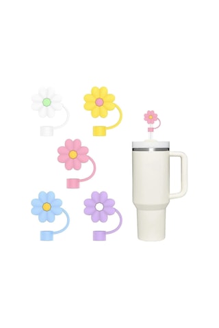 Stanley Kupası 40-20 Oz, 0,4 İnç Silikon Pipet Kapağı Kapakları, Stanley Kupası Aksesuarları, Toz Geçirmez Ve Sızdırmaz 5 Adet Pipet Kapağı