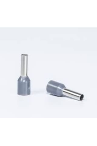 2.5 Mm Tek Girişli Izoleli Kablo Yüzüğü 100 Adet Gri Renk