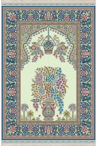 Dijital Baskılı, Yıkanabilir, Yumuşak Dokulu Çocuk Ve Yetişkin Seccade S-dot-n114-1 Yeşil