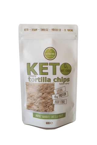 Blendfood Ketojenik Akdeniz Baharatlı Tortilla Kraker 60 G