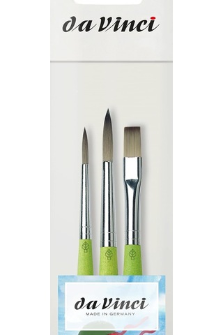 Fit Sentetik, Seri 4209, Set, 3 Fırça, Çok Yönlü, Akrilik, Gouche, Tempera, Kağıt Ve Karton İçin, Hobi Ve Okul İ