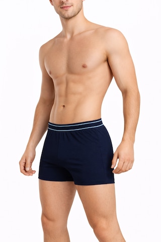 Maxi-dry Erkek Boxer Aşırı Terleme Önleyici Çift Katmanlı, Islaklık Sızdırmaz, Nefes Alabilen Iç Giyim Koyu Lacivert