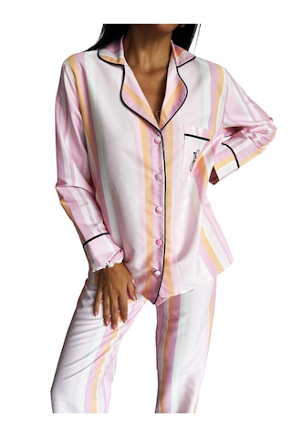 Victoria"s Secret İpeksaten Pijama Takımı Fuşya - Pembe