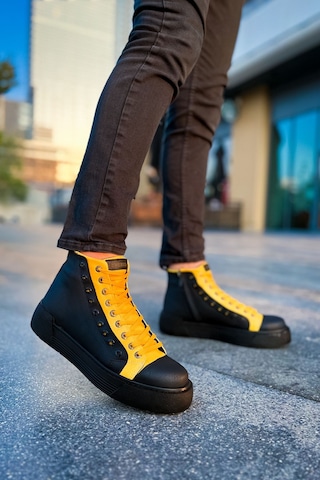 Melonika Ch167 - Gst Blazer Erkek Bot Sıyah - Sarı Çok Renkli