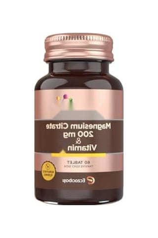 Magnezyum Sitrat Ve D Vitamini İçeren Besin Takviyesi - 200 Mg, 60 Tablet