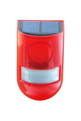 G01 Güneş Enerjili Yüksek Sesli Uyarı Işıklı Bahçe-fabrika Alarm