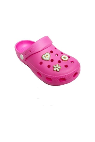 Lorin 2407-24 Sabo Taşlı Kız Çocuk Terlik 31-35 Pembe