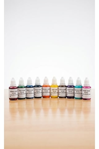 30 Ml X 10 Adet Farklı Renklerde Sabun Boyası Veya Renklendirici