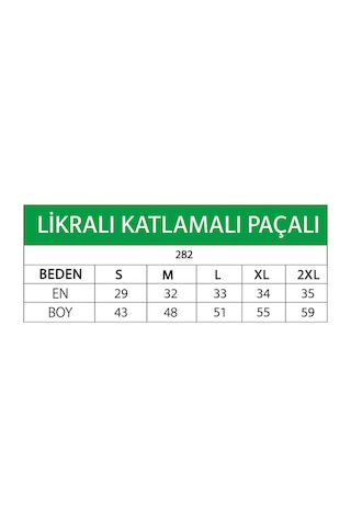 Belpa Ceylanoğlu Likralı Katlamalı Paçalı 6'lı Beyaz