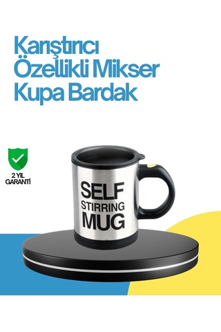 Kendi Kendini Karıştıran Termos Kupa Pratik, Güçlü Motorlu Ve Termos Özellikli Renkli