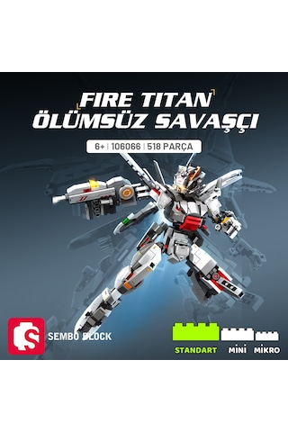 Fire Titan Ölümsüz Savaşçı Yapı Bloğu Seti